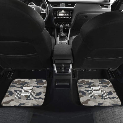 Blue Camouflage Color Army Green Jeep Car Floor Mats 211204 - YourCarButBetter
