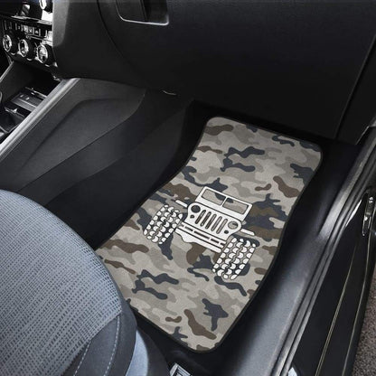 Blue Camouflage Color Army Green Jeep Car Floor Mats 211204 - YourCarButBetter