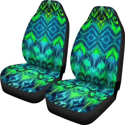 Blue Car Seat Covers Abstract Aztec Design 174510 - YourCarButBetter