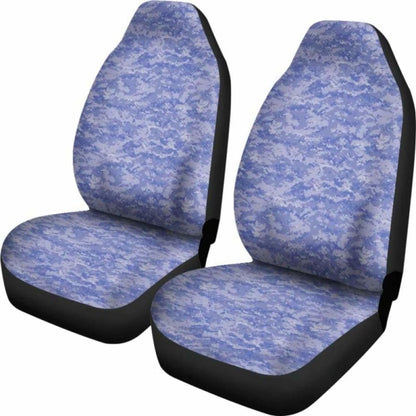Blue Digital Camouflage Car Seat Covers 112608
