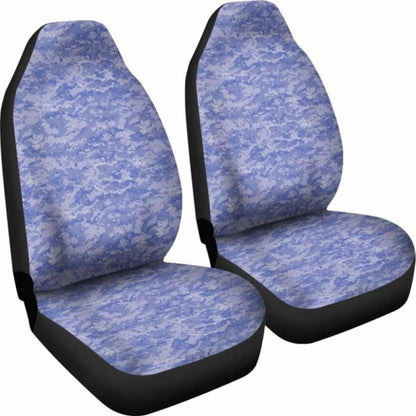 Blue Digital Camouflage Car Seat Covers 112608