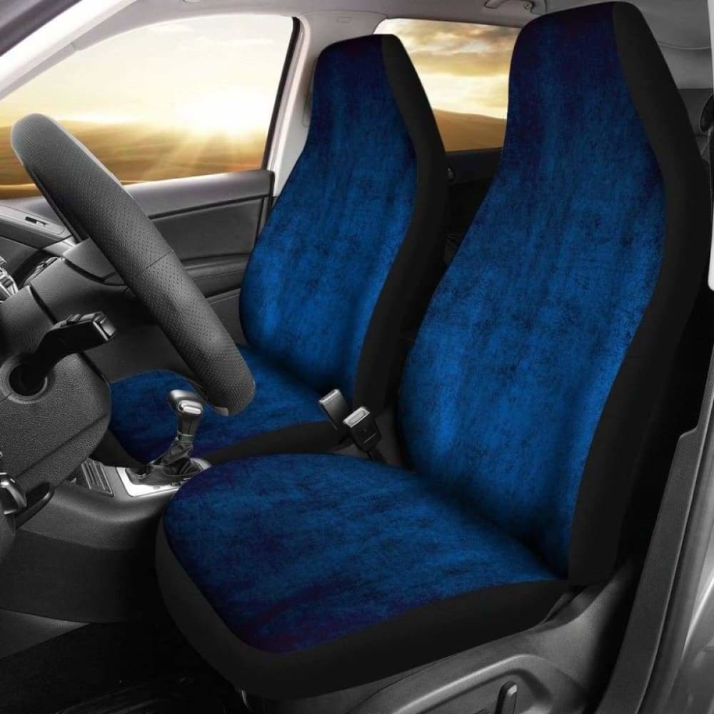 Blue Grunge Car Seat Covers 232125 - YourCarButBetter