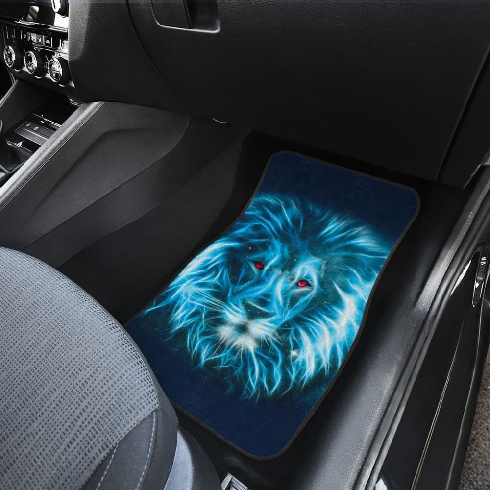 Blue Laser Lion Car Floor Mats 211102