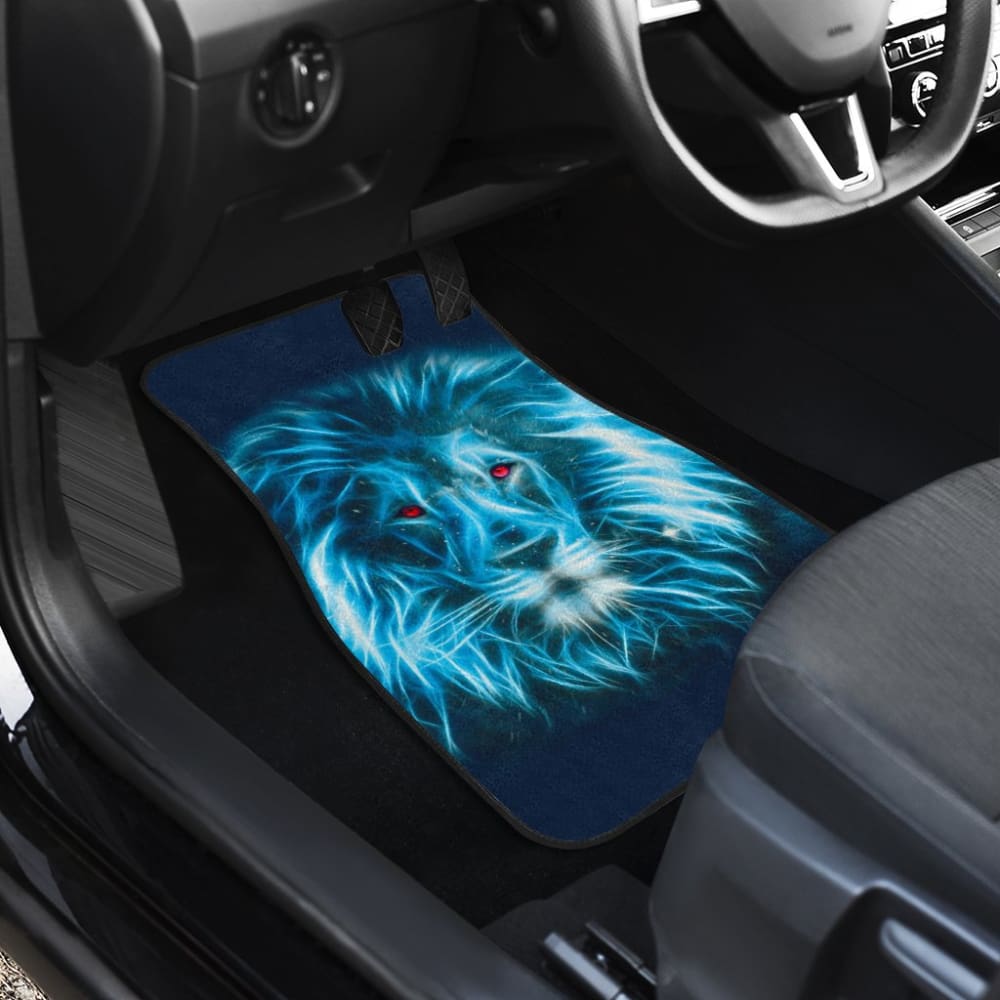 Blue Laser Lion Car Floor Mats 211102