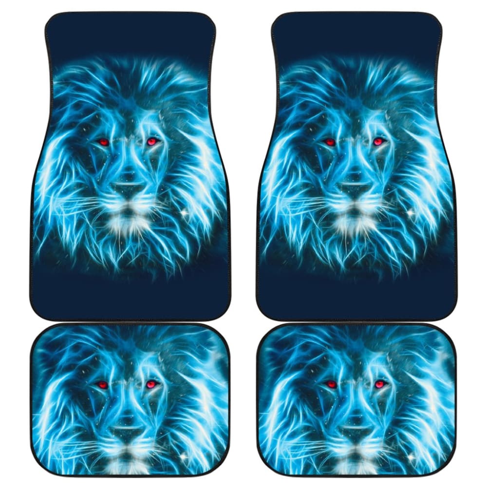 Blue Laser Lion Car Floor Mats 211102