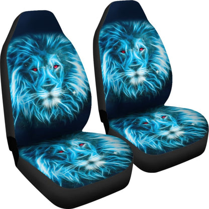 Blue Laser Lion Car Seat Covers 211102