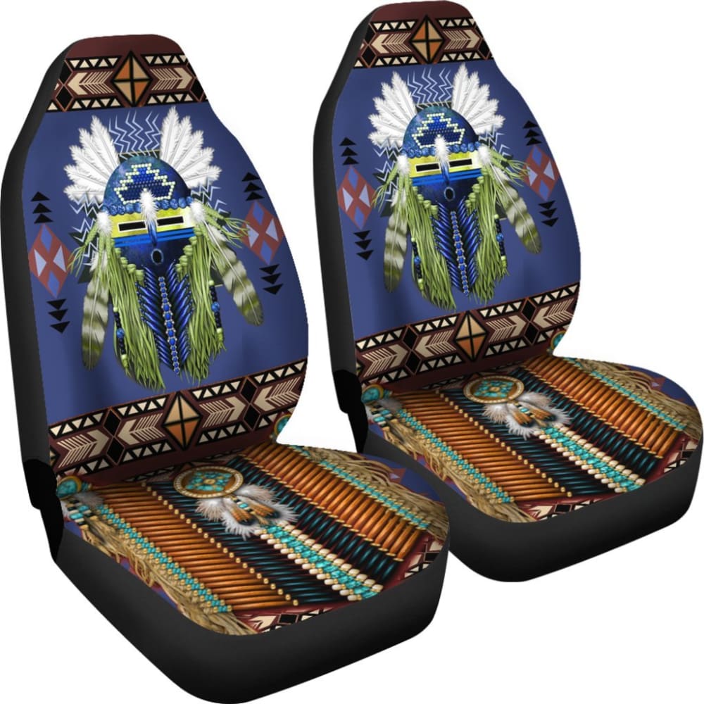 Blue MandalaNative Car Seat Cover 093223 - YourCarButBetter