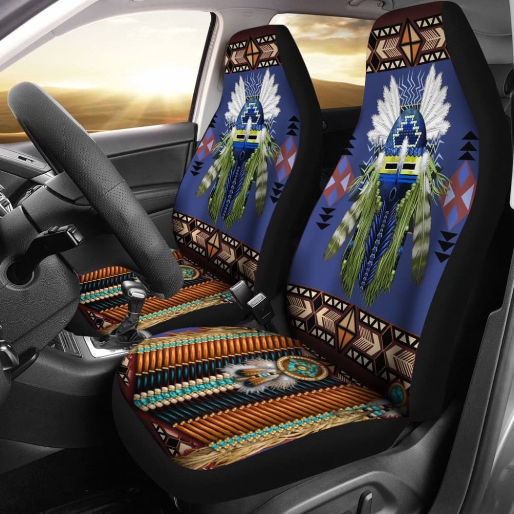 Blue MandalaNative Car Seat Cover 093223 - YourCarButBetter