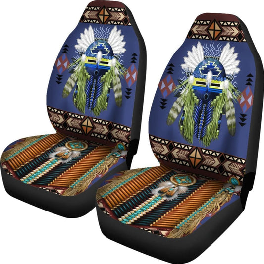 Blue MandalaNative Car Seat Cover 093223 - YourCarButBetter