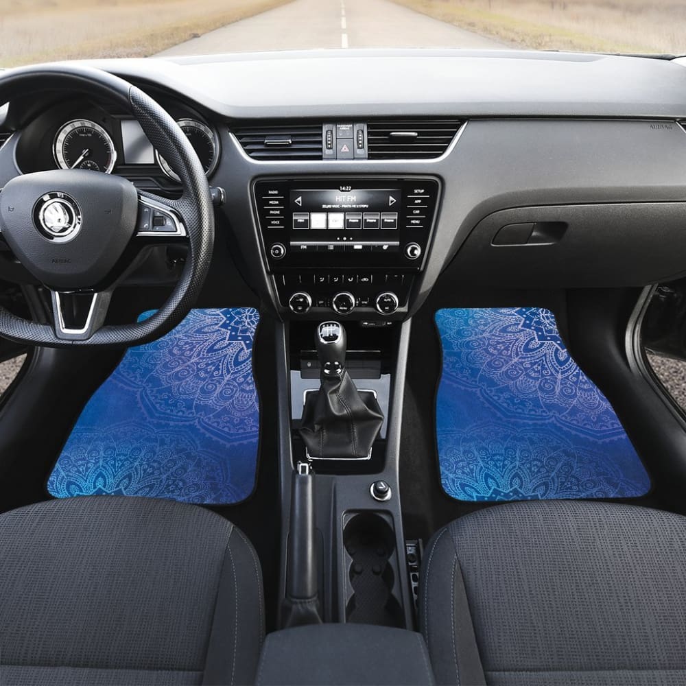Blue Mandalas Car Floor Mats 093223 - YourCarButBetter