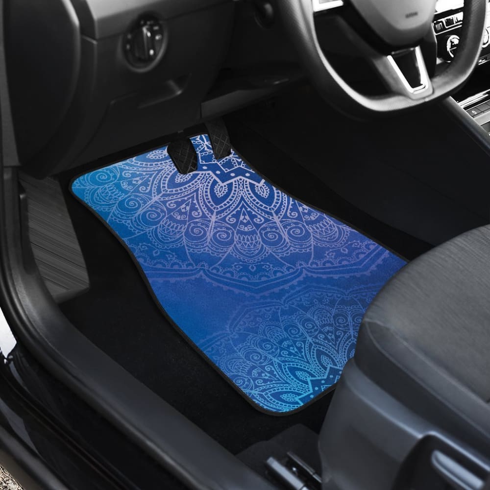 Blue Mandalas Car Floor Mats 093223 - YourCarButBetter