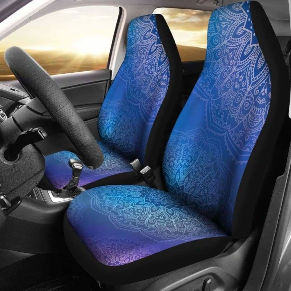 Blue Mandalas Car Seat Covers 105905 - YourCarButBetter