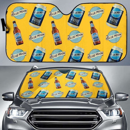 Blue Moon Car Sun Shade Auto Sun Visor For Beer Lover 172609 - YourCarButBetter