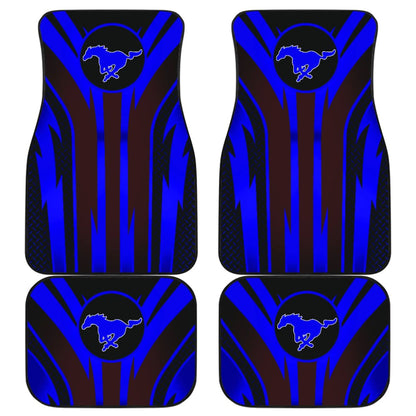 Blue Mustang Car Floor Mats 211901 - YourCarButBetter