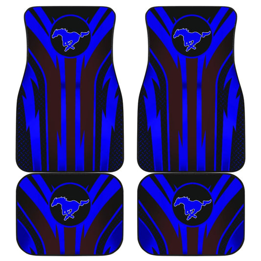 Blue Mustang Car Floor Mats 211901 - YourCarButBetter