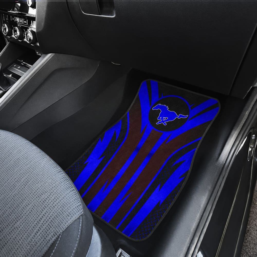 Blue Mustang Car Floor Mats 211901 - YourCarButBetter