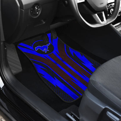 Blue Mustang Car Floor Mats 211901 - YourCarButBetter