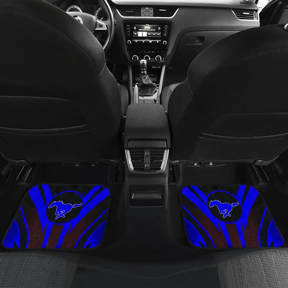 Blue Mustang Car Floor Mats 211901 - YourCarButBetter