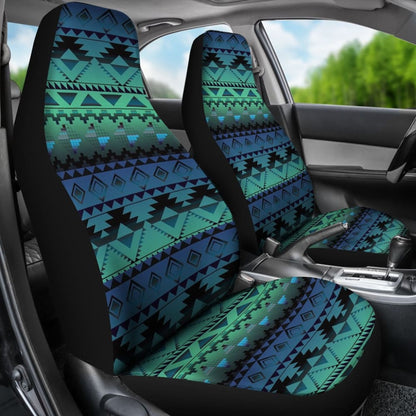 Blue Pattern Native Car Seat Cover 093223 - YourCarButBetter