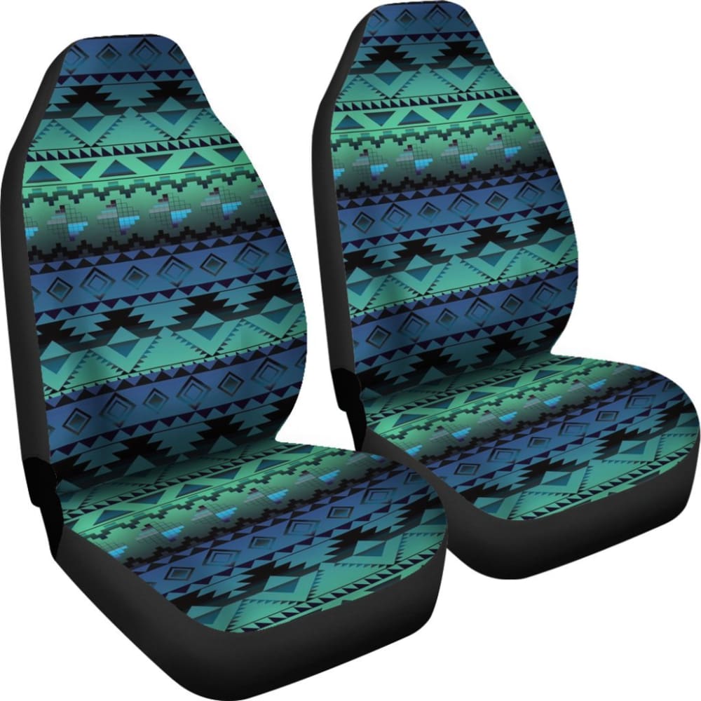 Blue Pattern Native Car Seat Cover 093223 - YourCarButBetter