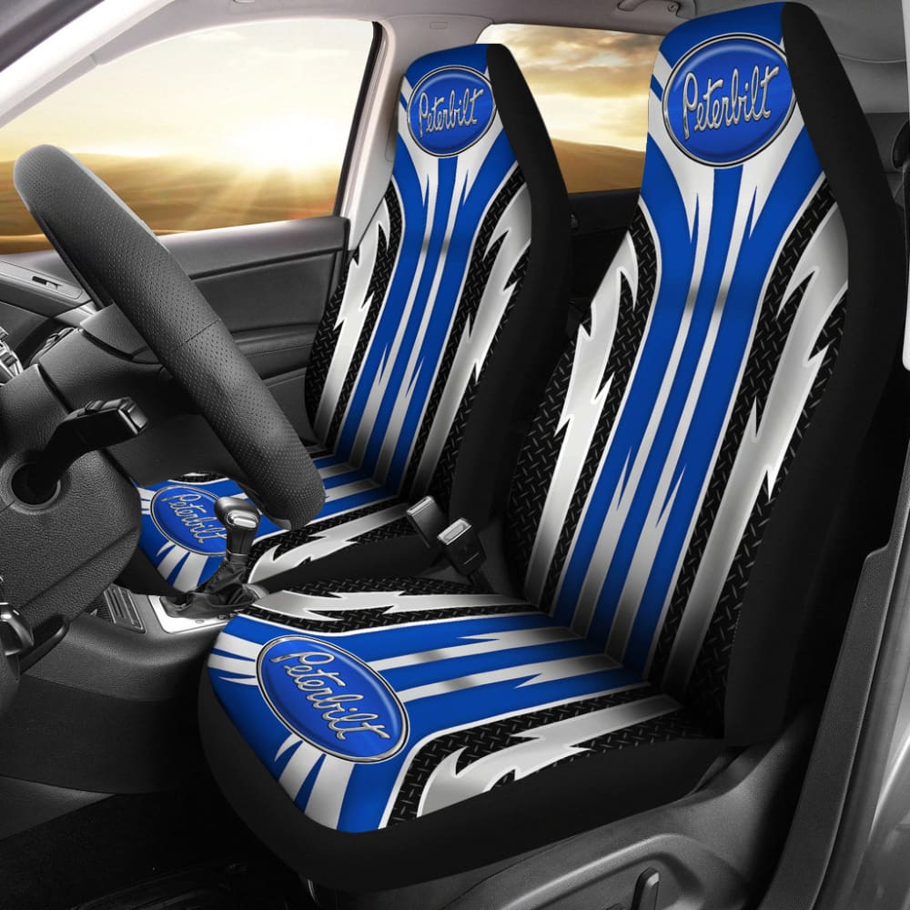Blue Peterbilt Car Seat Covers 211901 - YourCarButBetter