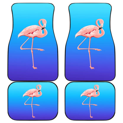 Blue Pink Flamingo Car Floor Mats 210704 - YourCarButBetter