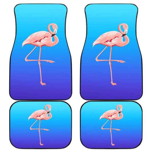 Blue Pink Flamingo Car Floor Mats 210704 - YourCarButBetter