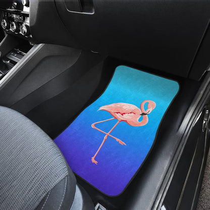 Blue Pink Flamingo Car Floor Mats 210704 - YourCarButBetter