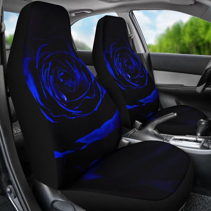 Blue Rose Floral Car Seat Covers 212701 - YourCarButBetter