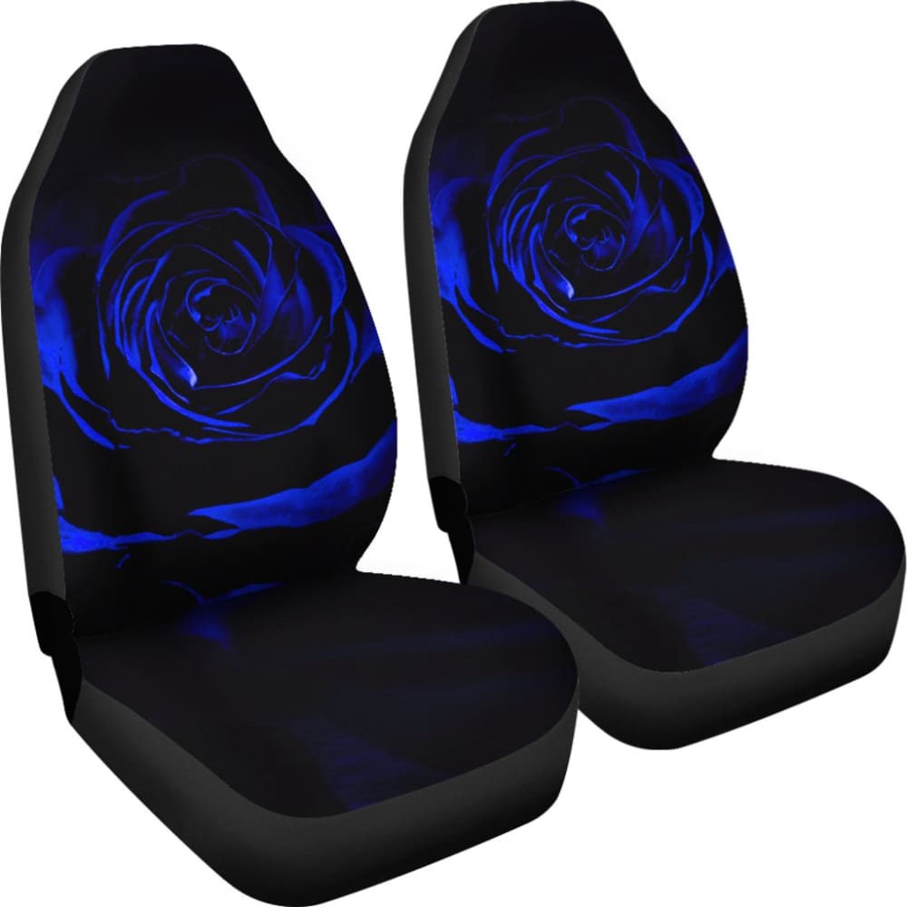 Blue Rose Floral Car Seat Covers 212701 - YourCarButBetter