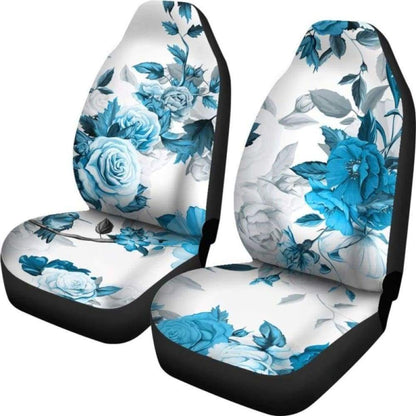 Blue Roses Car Seat Covers 210705