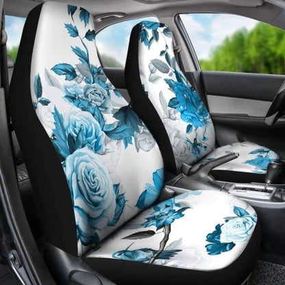 Blue Roses Car Seat Covers 210705
