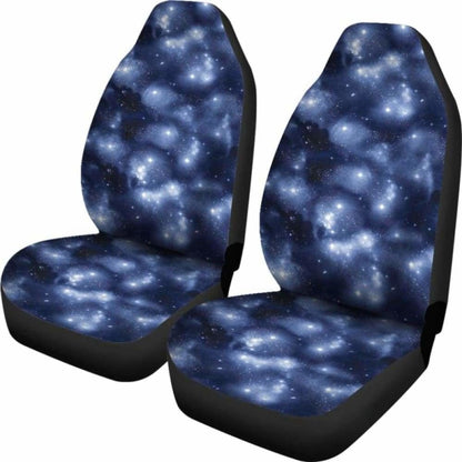 Blue Starry Sky Nebula Galaxy Stars Galactic Car Seat Covers 194013 - YourCarButBetter