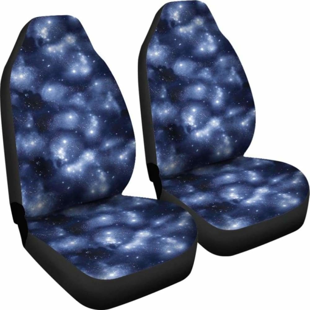 Blue Starry Sky Nebula Galaxy Stars Galactic Car Seat Covers 194013 - YourCarButBetter