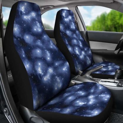Blue Starry Sky Nebula Galaxy Stars Galactic Car Seat Covers 550317 - YourCarButBetter