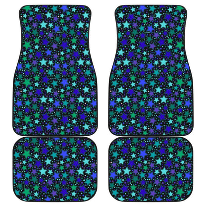 Blue Stars Front And Back Car Mats 101819 - YourCarButBetter