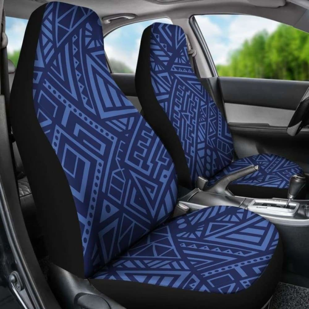 Blue Tribal Polynesian Car Seat Covers 105905 - YourCarButBetter