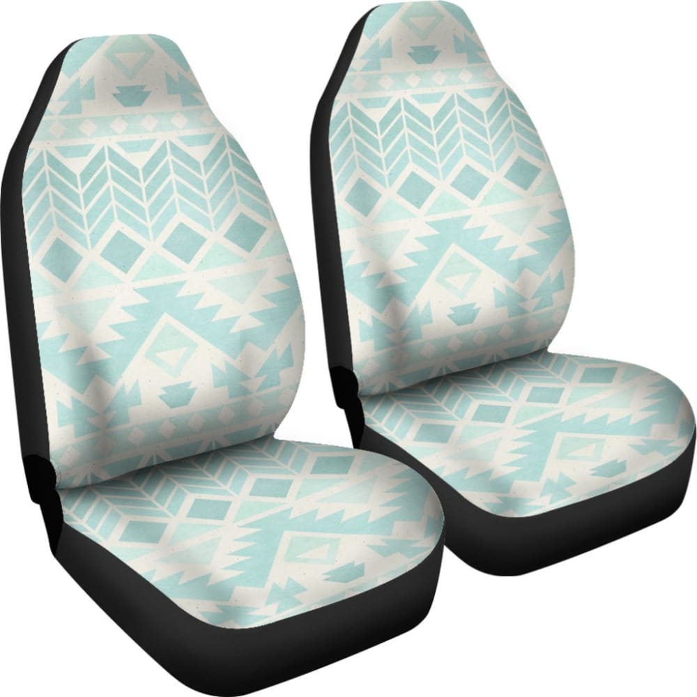 Blue & White Aztec Car Seat Covers 174510 - YourCarButBetter