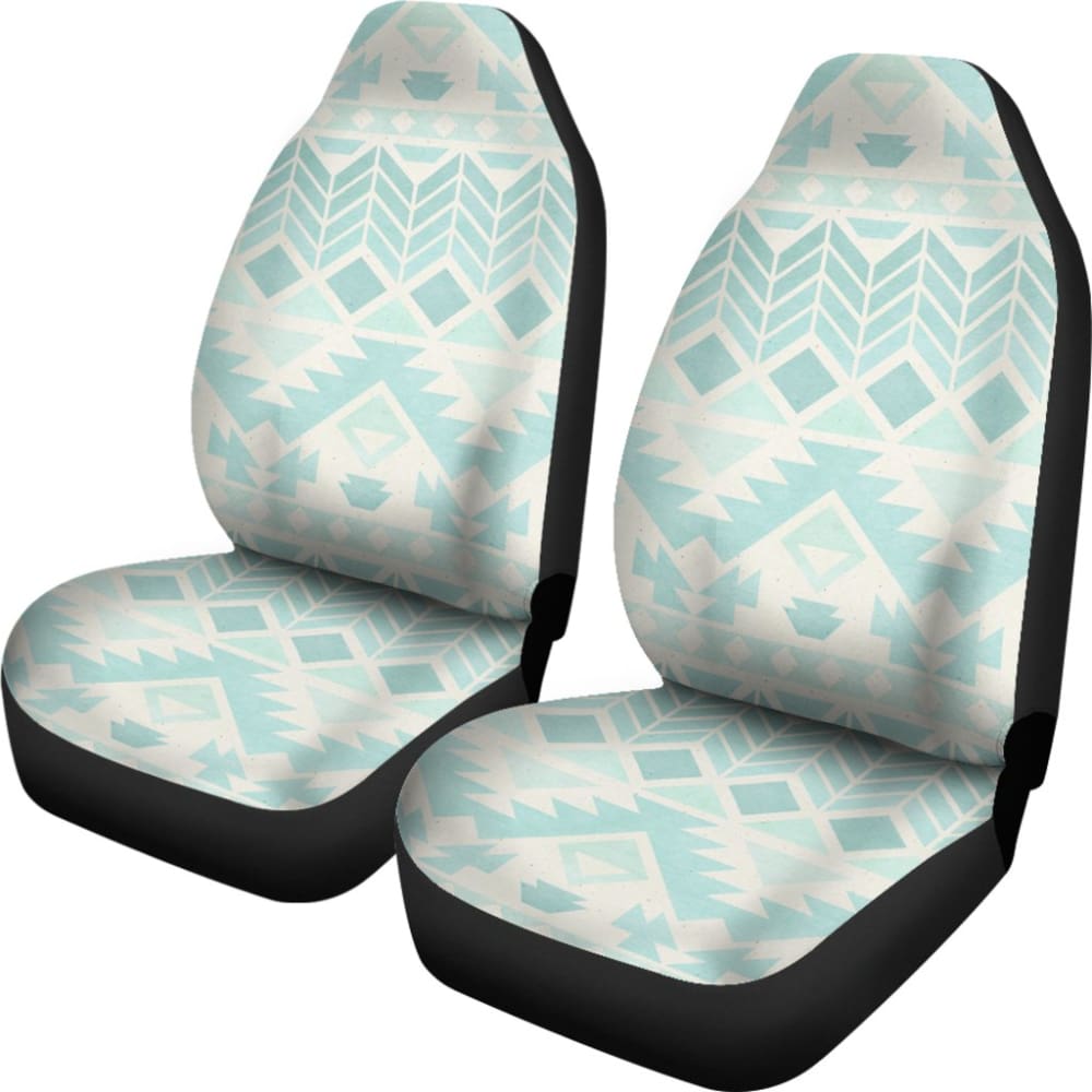Blue & White Aztec Car Seat Covers 174510 - YourCarButBetter