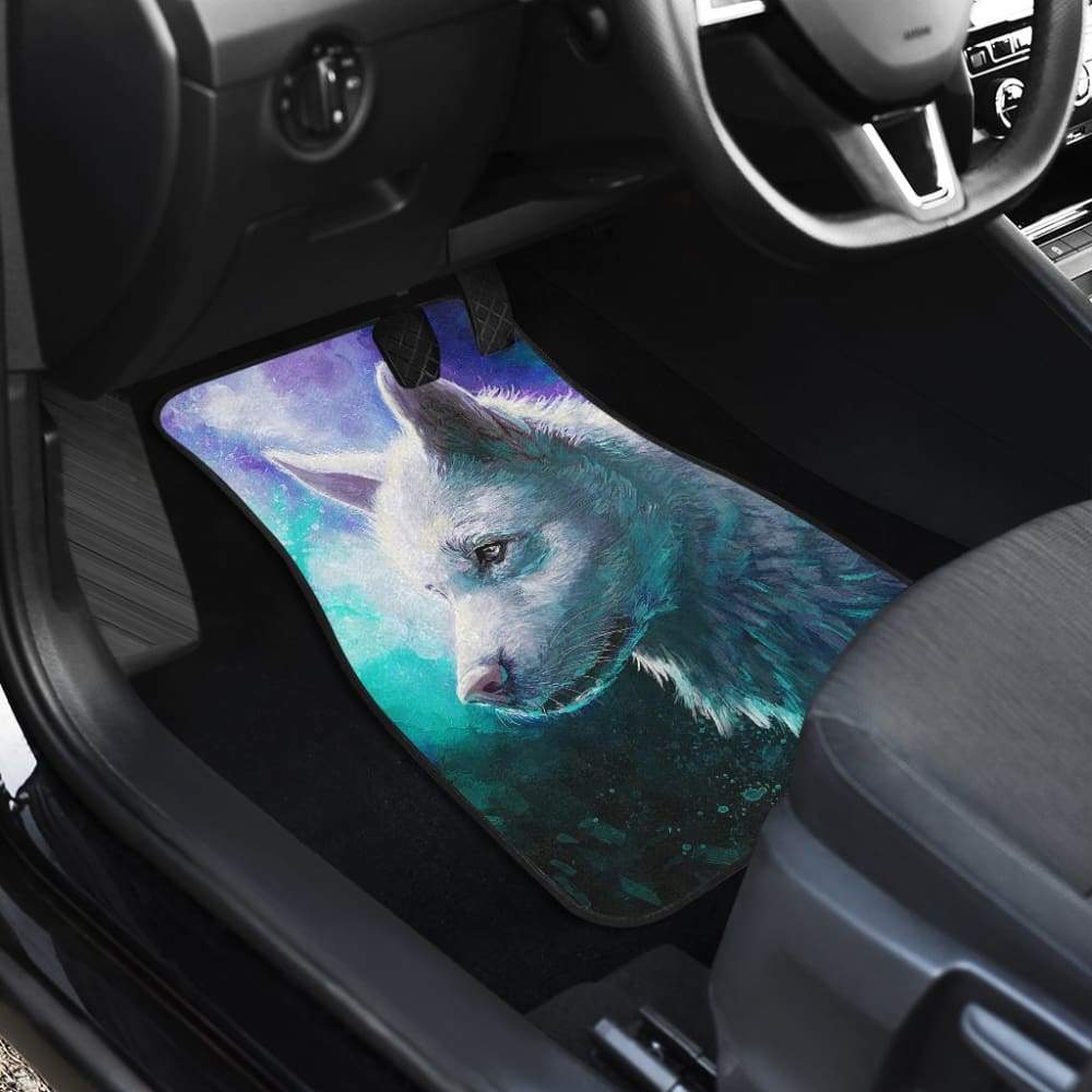 Blue White Wolf Car Floor Mats for Lovers 212602