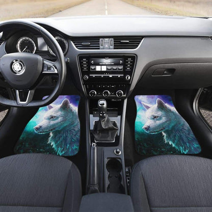Blue White Wolf Car Floor Mats for Lovers 212602