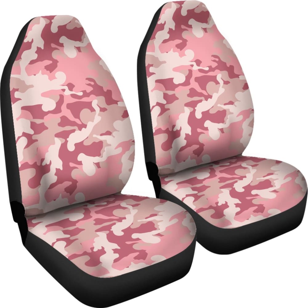 Blush Pink And Rose Camouflage Car Seat Covers Set Camo Seat Protectors 174510 - YourCarButBetter