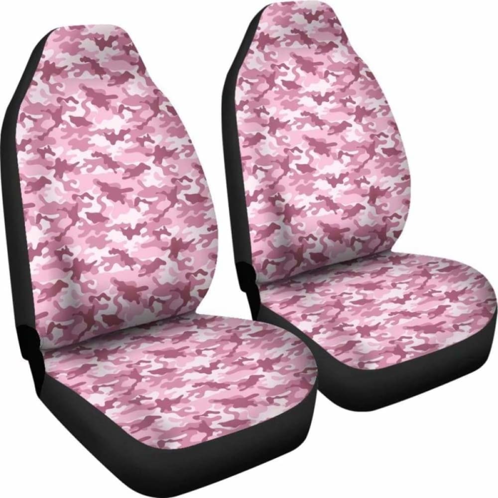 Blush Rose Pink And Mauve Camouflage Car Seat Covers 112608