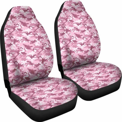 Blush Rose Pink And Mauve Camouflage Car Seat Covers 112608