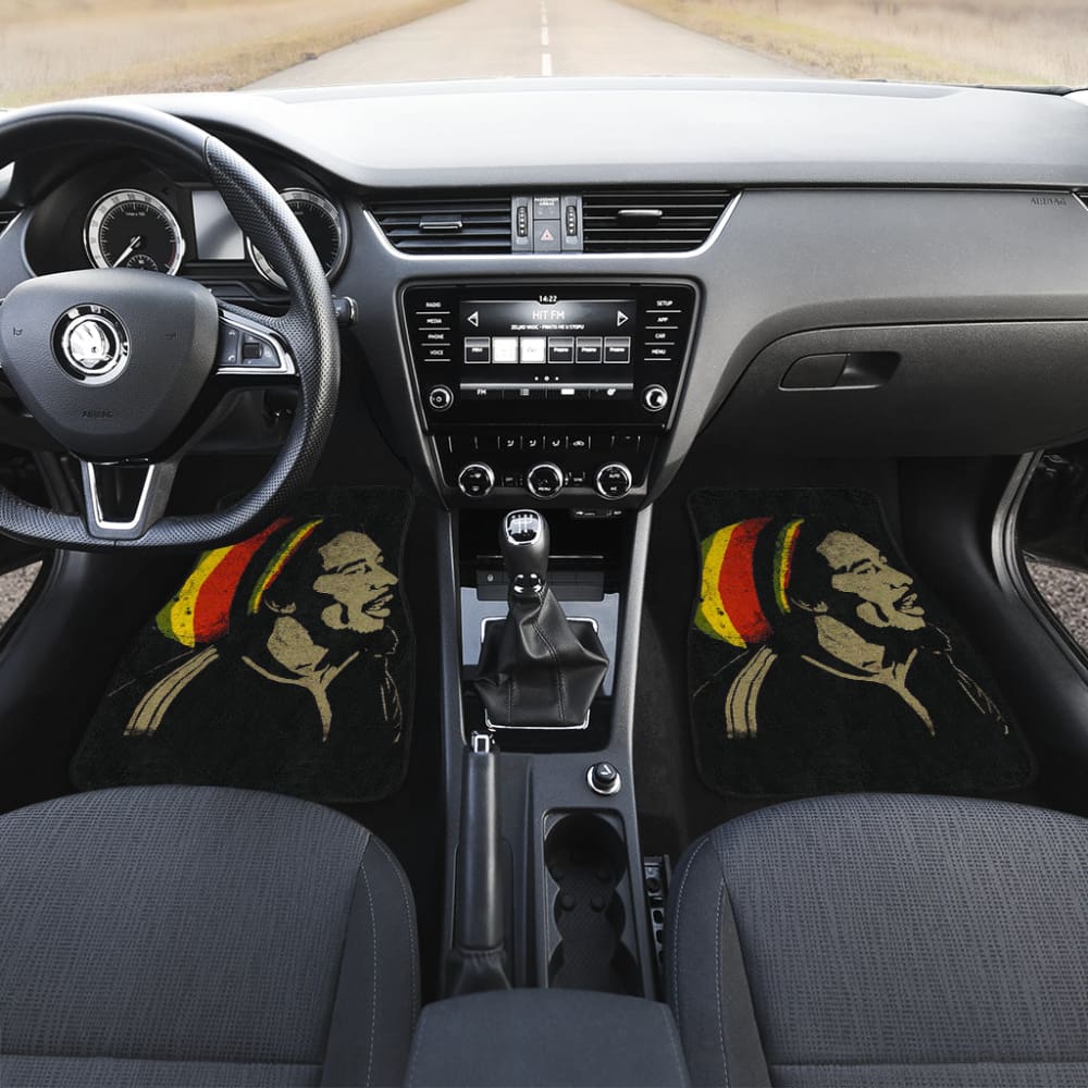 Bob Marley One Love Jamaica Reggae Car Floor Mats Custom 1 211901 - YourCarButBetter