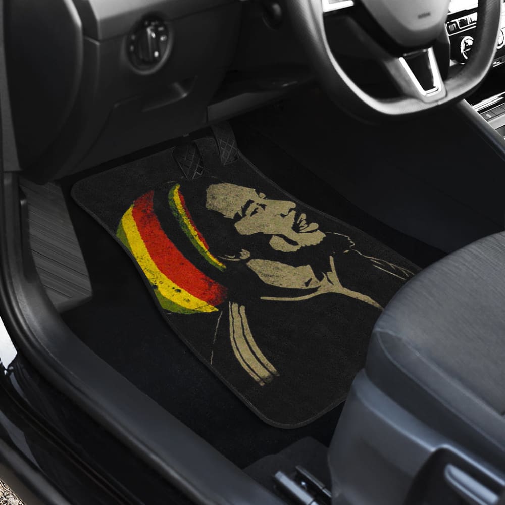 Bob Marley One Love Jamaica Reggae Car Floor Mats Custom 1 211901 - YourCarButBetter