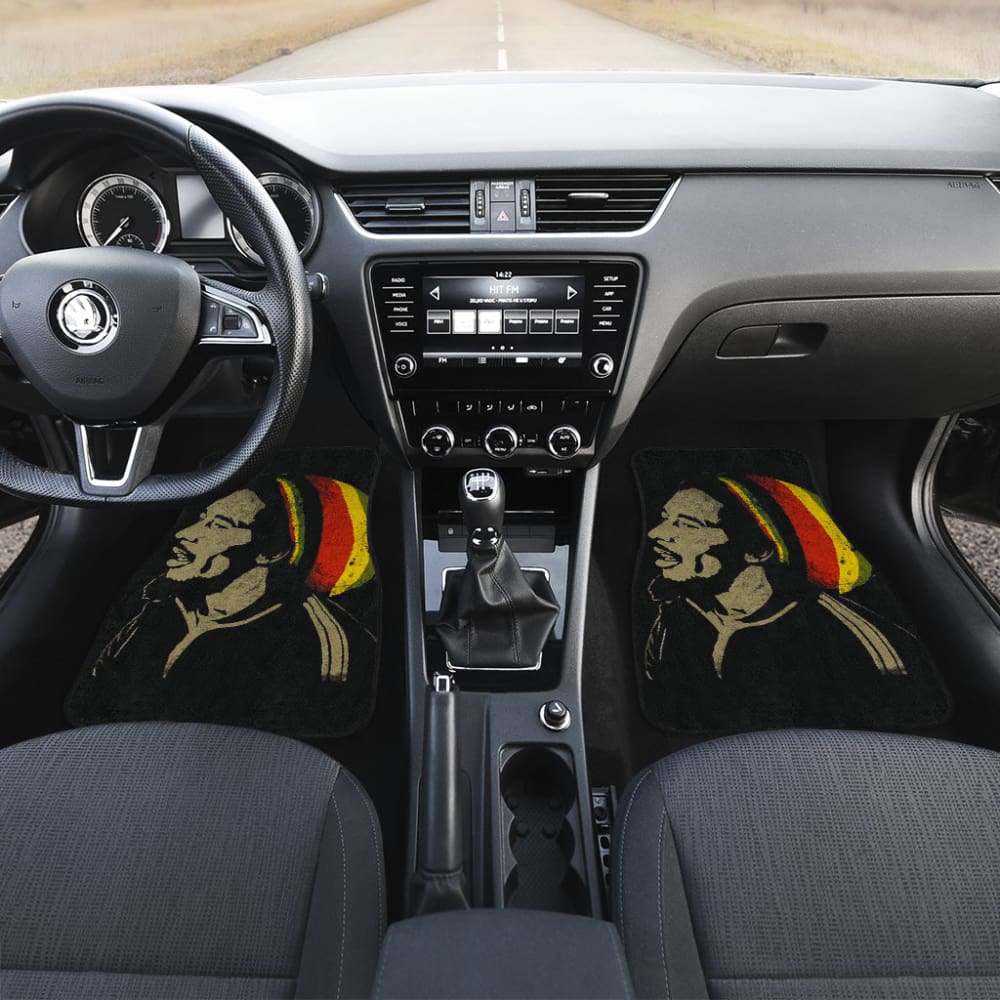 Bob Marley One Love Jamaica Reggae Car Floor Mats Custom 2 211901 - YourCarButBetter