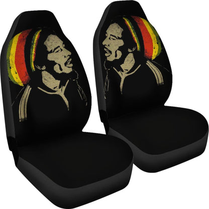Bob Marley One Love Jamaica Reggae Car Seat Covers 210903 - YourCarButBetter