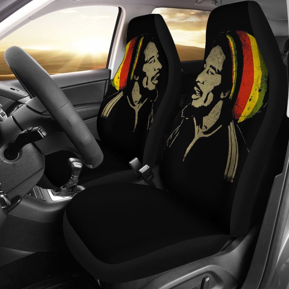 Bob Marley One Love Jamaica Reggae Car Seat Covers 210903 - YourCarButBetter