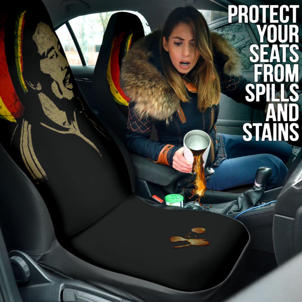 Bob Marley One Love Jamaica Reggae Car Seat Covers Custom 1 211901 - YourCarButBetter